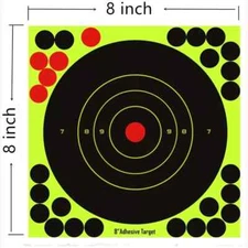 25 Pack 8" Shooting Splatter Target - Shots Burst Gun Shoot Rifle Exercise