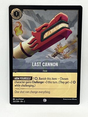 Disney Lorcana Last Cannon 202/204 Rise of the Floodborn Cold Foil