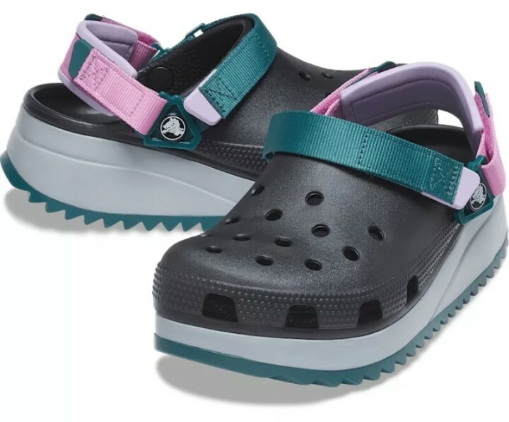 🔥🏞️⛰️CROCS🔥Classic Hiker Clog Multi Black . Man SZ 10 🔥🏞️⛰️CROCS🔥Classic Hiker Clog Multi Black . Man SZ 10