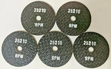 2-1/2" x 1/8" x 3/8" CUT OFF WHEEL 2.5" 36 GRIT TYPE 1 [25,000rpm] (QTY:5) NOS