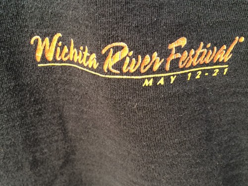 River Festival XL T-Shirt~USED~Black~Riverfest Wichita Kansas~Y2K~Vintage 2000 - Picture 4 of 5