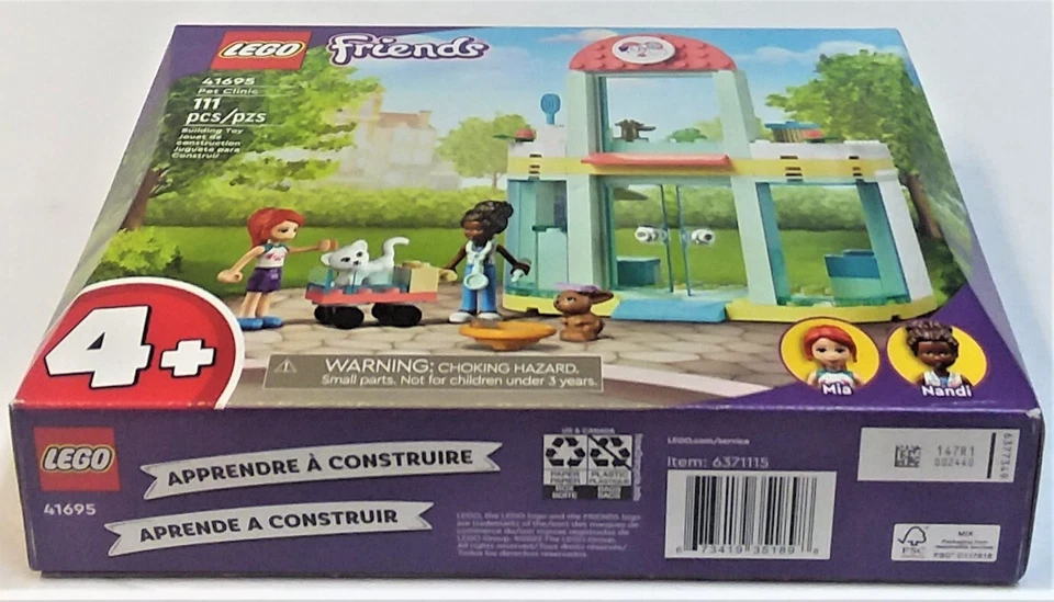 Lego Friends - Pet Clinic - # 41695 111 peças 2022 - Imagem 3 de 4