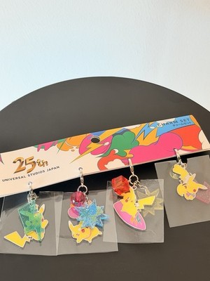 USJ 25th Anniversary Pokemon Pikachu Charm Set Universal Studios Japan Limited
