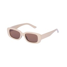 COCOSAND Kids Polarized Rectangle Sunglasses for Youth Medium, Light Brown