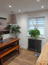 Artemide Tolomeo Mega Floor Lamp Parchment 42 cm Shade