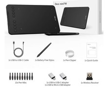 Wireless Drawing Tablet XPPen Deco mini7W Graphic Tablet Pen Tablet with 8192...