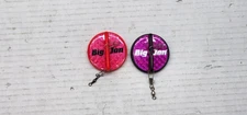 2 BIG JON MINI DIVER DISKS BLACK/PURPLE RED TROLLING SALMON WALLEYE FISHING