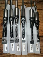6 Square Hole Mortise Chisel Drill Bits Tools,Woodworking Hole Saw Mortisin...