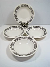 VTG Sussex Royal China Cavalier Ironstone Fruit Cereal Bowles 6.5" D Set Of 4