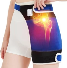 Electric Hip Heating Pad Brace for Sciatica Pain Relief Auto Off Timer Heat
