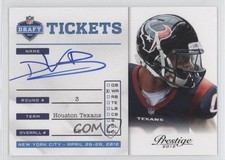 2012 Playoff Prestige NFL Draft Tickets Signatures DeVier Posey #17 Auto a1v