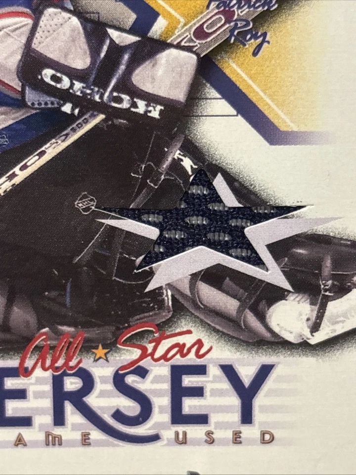 2002-03 ITG Be A Player All-Star Edition Game-Used Jersey Patch Patrick Roy HOF - Image 3 of 3