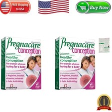 2 Pack Pregnacare Conception 30 Capsules - Essential Fertility Support for Her