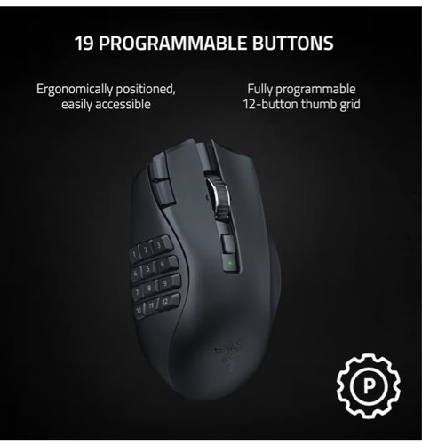 Razer Naga V2 HyperSpeed Wireless Gaming Mouse - Picture 4 of 10
