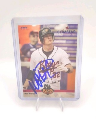 Matt Wieters Signed IP 2008 Frederick Keys SGA Minor League Team Set Card Auto
