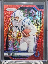 LENNY MOORE 2024 PANINI PRIZM RED SPARKLE SP #296 BALTIMORE COLTS FOOTBALL Q5384