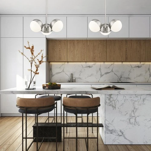 Z-Lite 7517-3BN Realm Sphere Chandelier Brushed Nickel - Picture 3 of 8