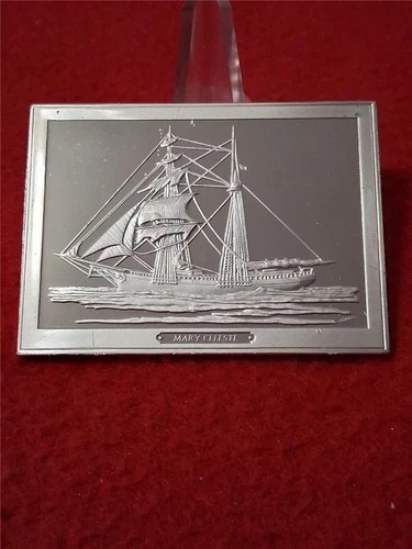 SHIPS' AHOY Mary Celeste 3.125 Troy Oz Sterling Silver Proof              #T0864
