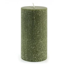 Root Candles Unscented Timberline Pillar Candle , 3 x 6-Inches, Dark Olive