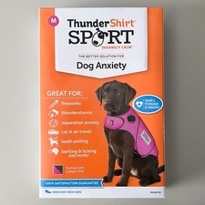 NEW ThunderShirt Pink Fuchsia Sport Dog Anxiety Relief Calming Vest MEDIUM 