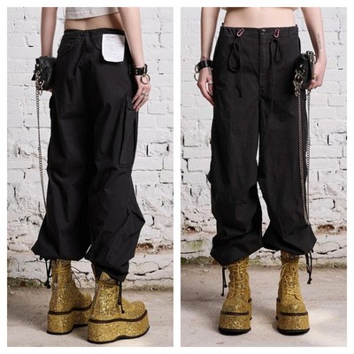 NWT ~ R13 Balloon Army Pant in Black Size M