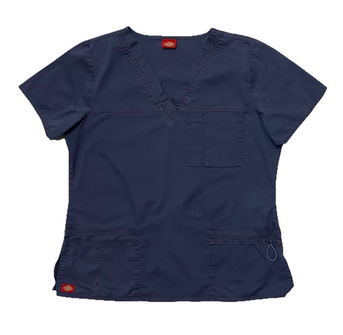 Dickies Set 2 Pezzi Cargo Coulisse Scrub Camicia Pantaloni Donna Blu Utility Medical S - Foto 9 di 23