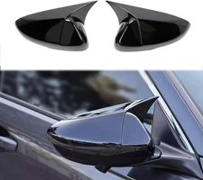 FOR 2018-2022 ACCORD M STYLE GLOSS BLACK SIDE MIRROR COVER CAP OVERLAY W/O /NEW/