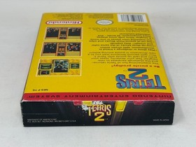 NES Nintendo - Tetris 2 - CIB Complete in Box w/ Manual - Clean Box / Tested