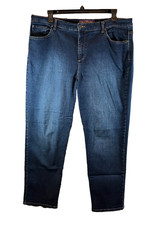 Gloria Vanderbilt Jeans AMANDA Women  s 18W High Rise Blue Denim EUC