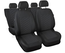 Kunstleder Autositzbezüge Schonbezüge Grau Set für Honda Jazz II III IV