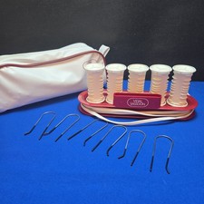 Vidal Sassoon JetSetter 5 Hot Rollers Curler Hairsetter Clips Bag VS-305 Works