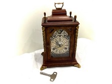 Vintage Tischuhr Kaminuhr John Warmink Wuba Mondphasen Schlüssel Top RAR Sammler