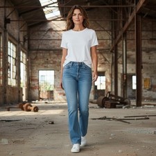 GAP Women's Y2K Vintage Jeans Retro Bootcut Stretch Medium Wash USA Made Size 14