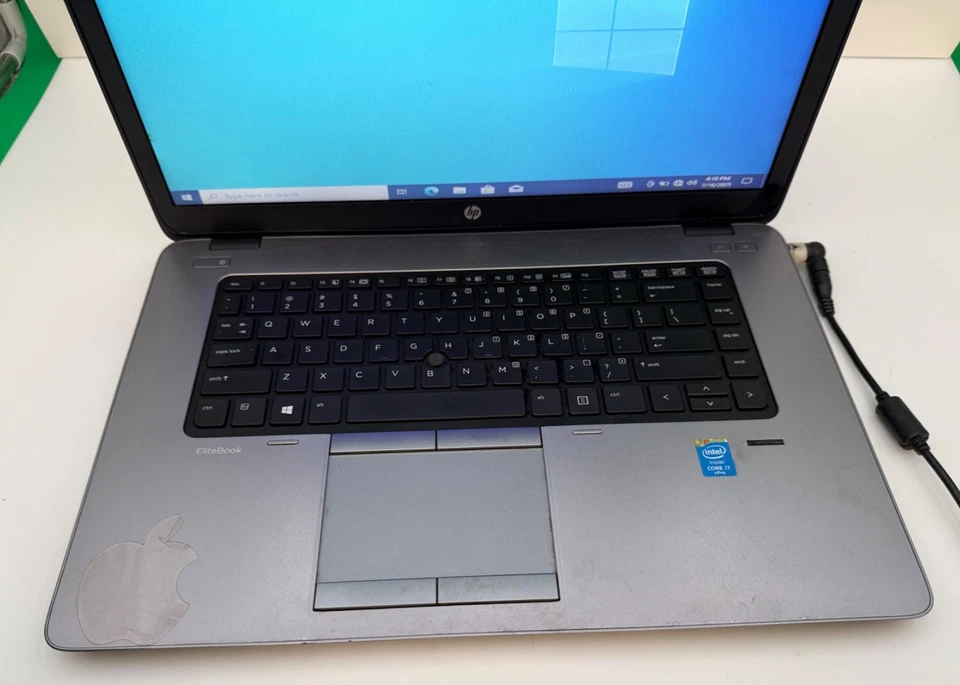 HP EliteBook 850 G1-i7-4600U@2.10GHz 16GB DDR3 RAM 256GB SSD W10P UHD GFx (367) Foto 3 de 4