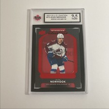 2021-22 Upper Deck Ovation Red Alex Newhook Rookie 83/100 KSA 9.5 Colorado