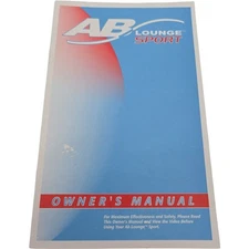 Ab Lounge Sport Exercise Machine Owners Manual