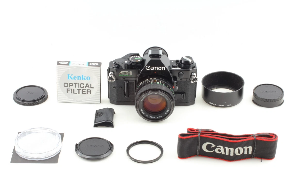 [EXCELENTE COMO NUEVO] Canon AE-1 Programa 35 mm Cámara fotográfica NFD 50 mm f/1,4 Lente de JAPÓN