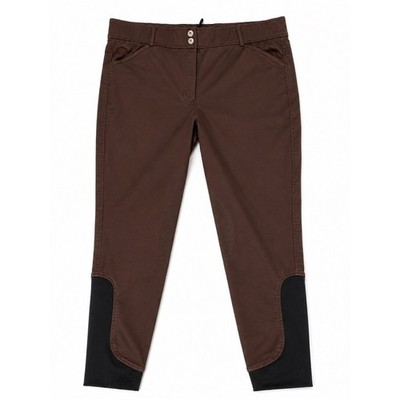 Dover Saddlery Breeches Women 34 Brown Knee Patch Riding Pants