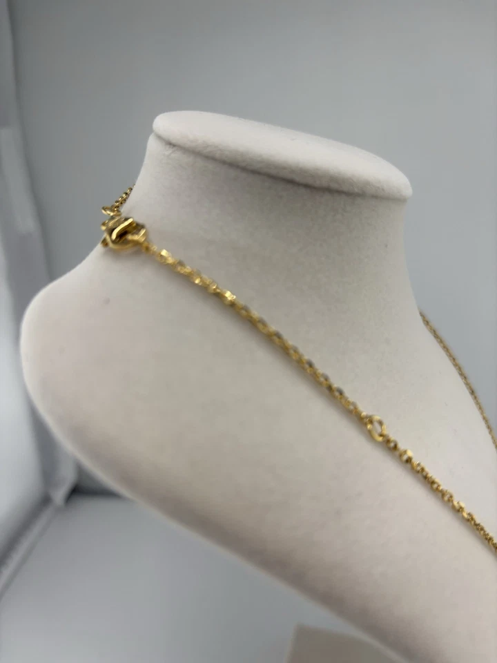 Collar Cruz Turquesa Y Oro Cuentas 2-1/2 18 pulgadas c/2 pulg. Ext. NUEVO LR Foto 4 de 4