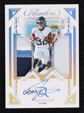 2023 Panini Flawless Rookie Silver 14/20 Tyjae Spears Dual Patch Auto 1t5