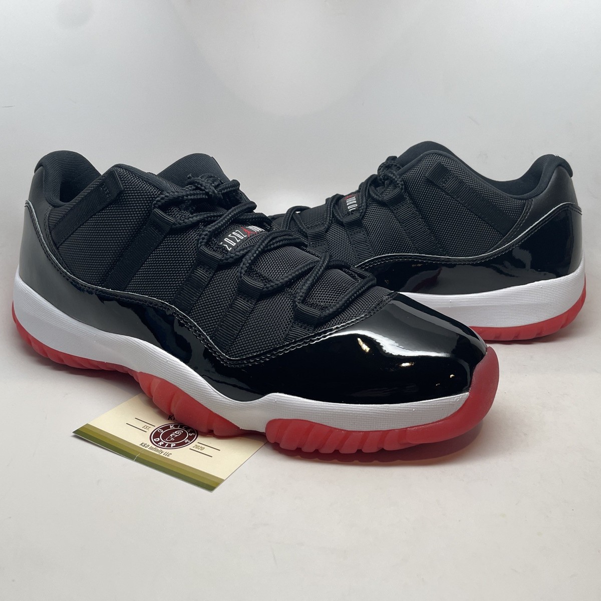 Size 13 - Nike Air Jordan 11 XI Low Retro 2025 Bred Black/Red