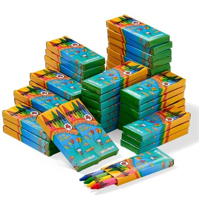THE TWIDDLERS 50 Schachteln Wachsmalstifte für Kinder, 4 pro Box, insgesamt 200 - gemischte Co...