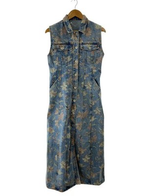 AMERI 25SS FIORE PRINT DENIM DRESS S Cotton IDG Floral Print 0125105911220