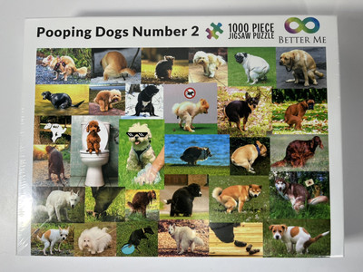 Pooping Dogs Number 2 Puzzle-1000 Piece Puzzle Sealed Better Me