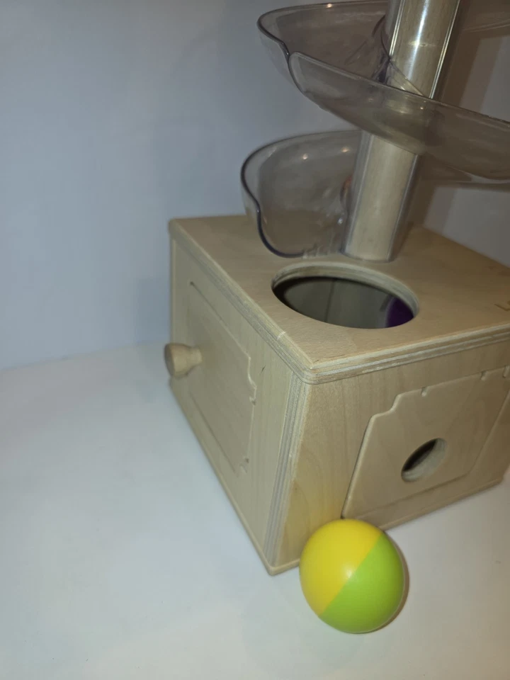 Lovevery The Babbler Slide And Seek Ball Run Montessori Drop w/ 1 Ball - Image 3 of 4