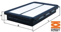 Knecht LX3677 Luftfilter Luftfiltereinsatz FüR Hyundai FüR Kia