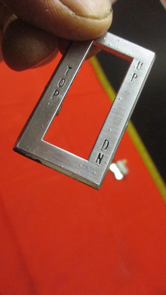 Oldsmobile Cutlass 442 Supreme 1966 1967 convertible interruptor superior con bisel Foto 4 de 4