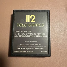 Sears Tele-Games 112 Space Invaders For Atari 2600 Retro Gaming Cartridge Tested