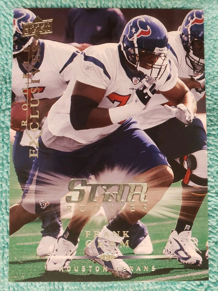 2008 UPPER DECK FRANK OKAM STAR ROOKIES #RE19 HOUSTON TEXANS EXCLUSIVES RC - Image 2 of 4