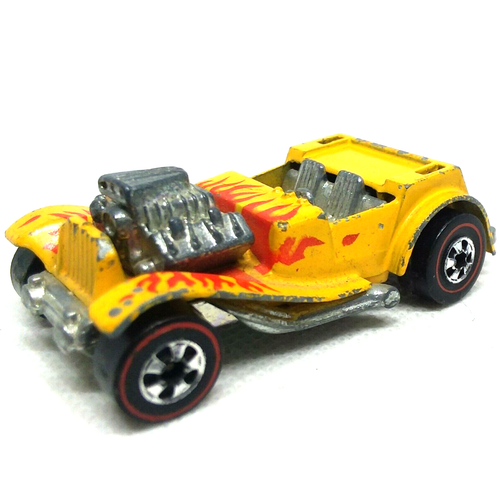 Hot Wheels Redline Sir Rodney Roadster 1973 gelb mit Flammen Made in Hong Kong